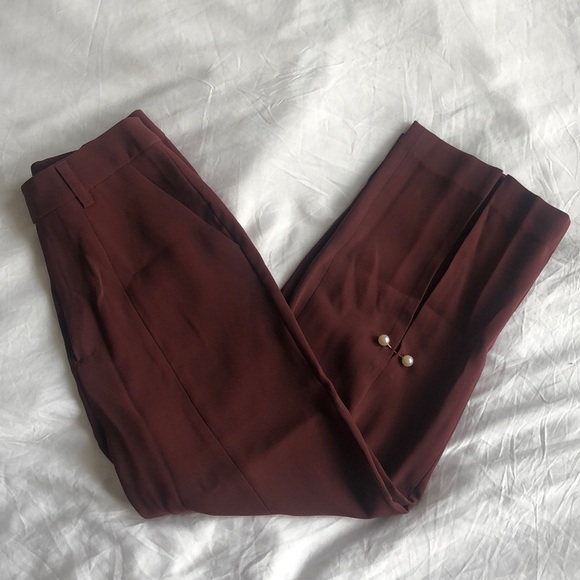 Petite Studio NYC Zelda Pearl Pants - Mauve - Picture 3 of 8